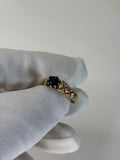 9ct Gold 0.8ct Sapphire Ring 2.7g Good Condition