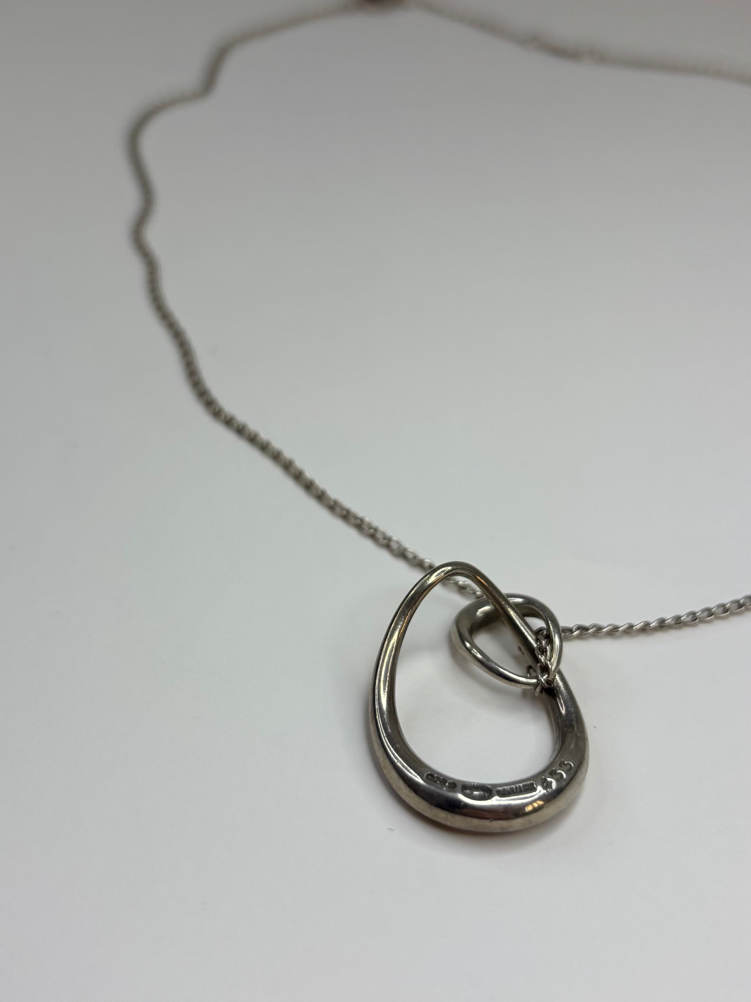 Georg Jensen 925 Sterling Silver Necklace 433 6.4g 17”