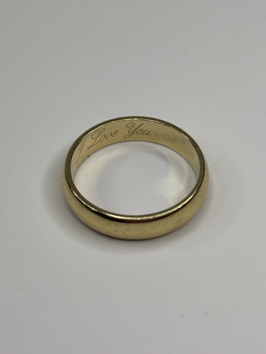 9ct Gold Ring Size I I Love You Great Condition Fully Hallmarked