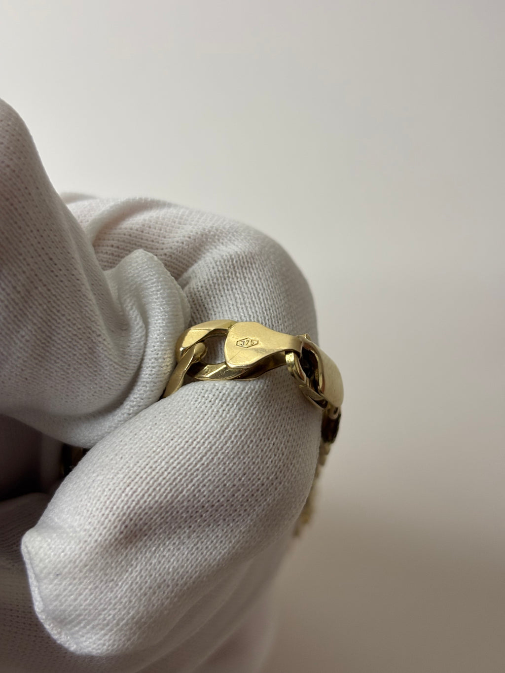 9ct Gold Curb Bracelet 12.8g 7.5” Great Condition Fully Hallmarked