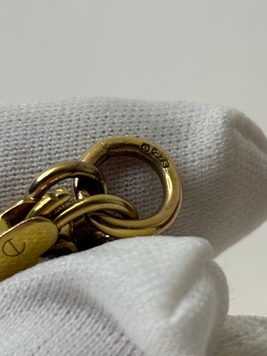 9ct Yellow Gold Padlock Bracelet Good Condition Hallmarked 18.8g 7”