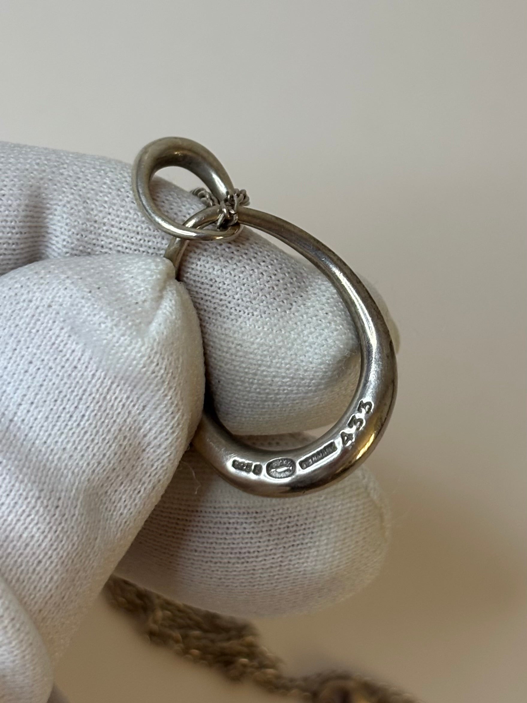 Georg Jensen 925 Sterling Silver Necklace 433 6.4g 17”