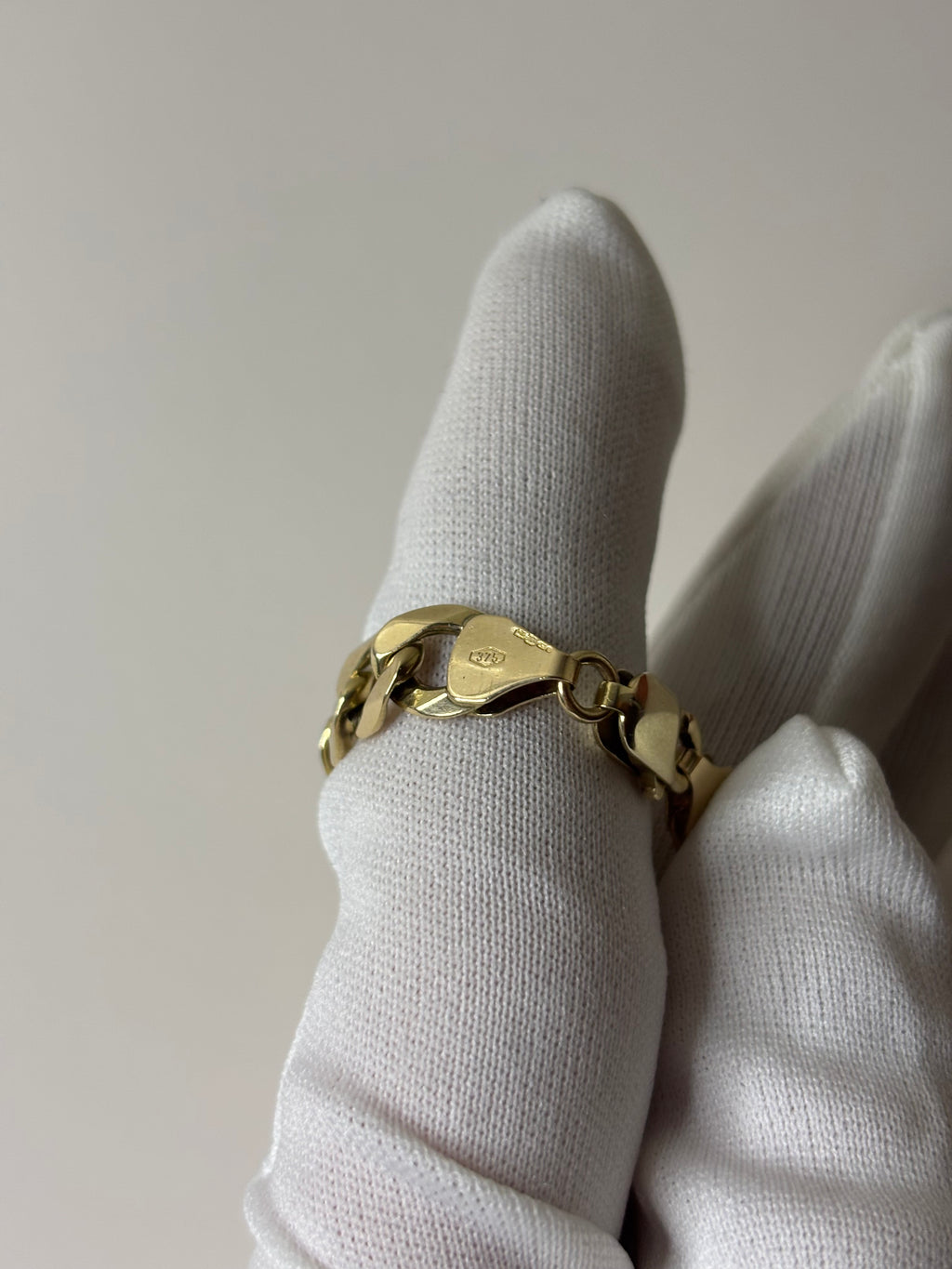 9ct Gold Curb Bracelet 12.8g 7.5” Great Condition Fully Hallmarked