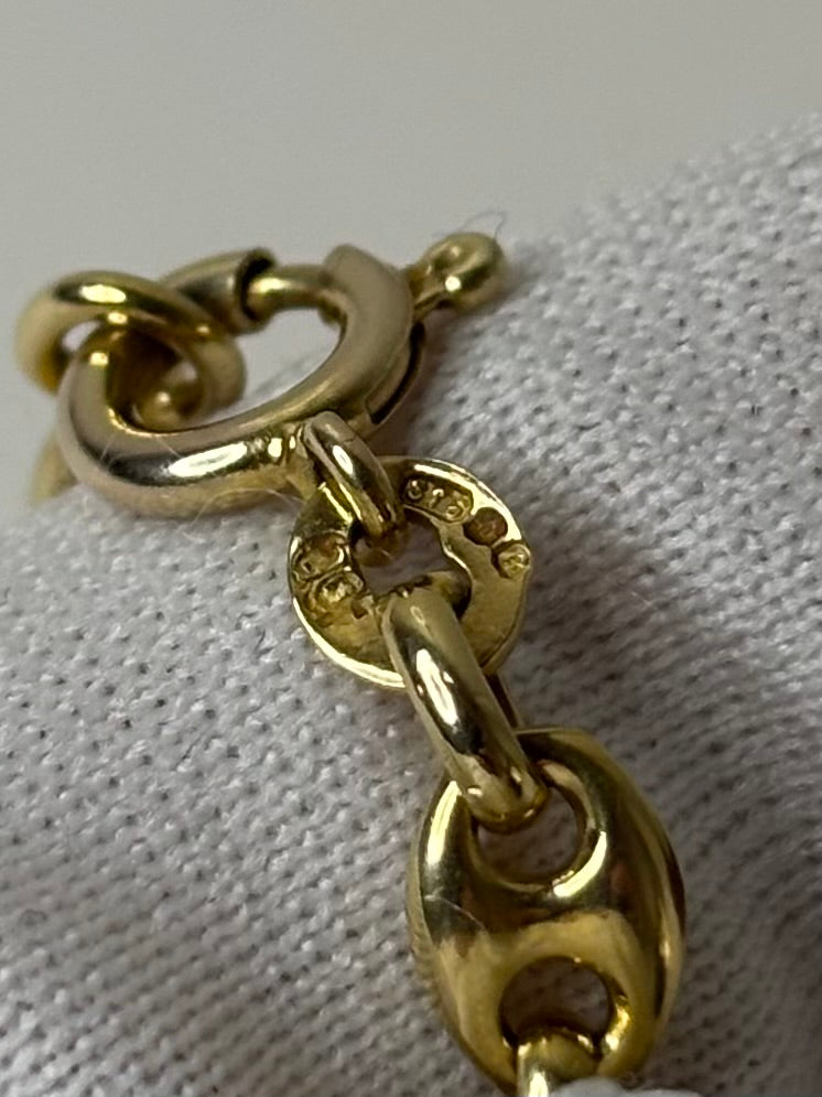 9ct Gold Fancy Link Necklace Chain 23” 25.1g Great Condition