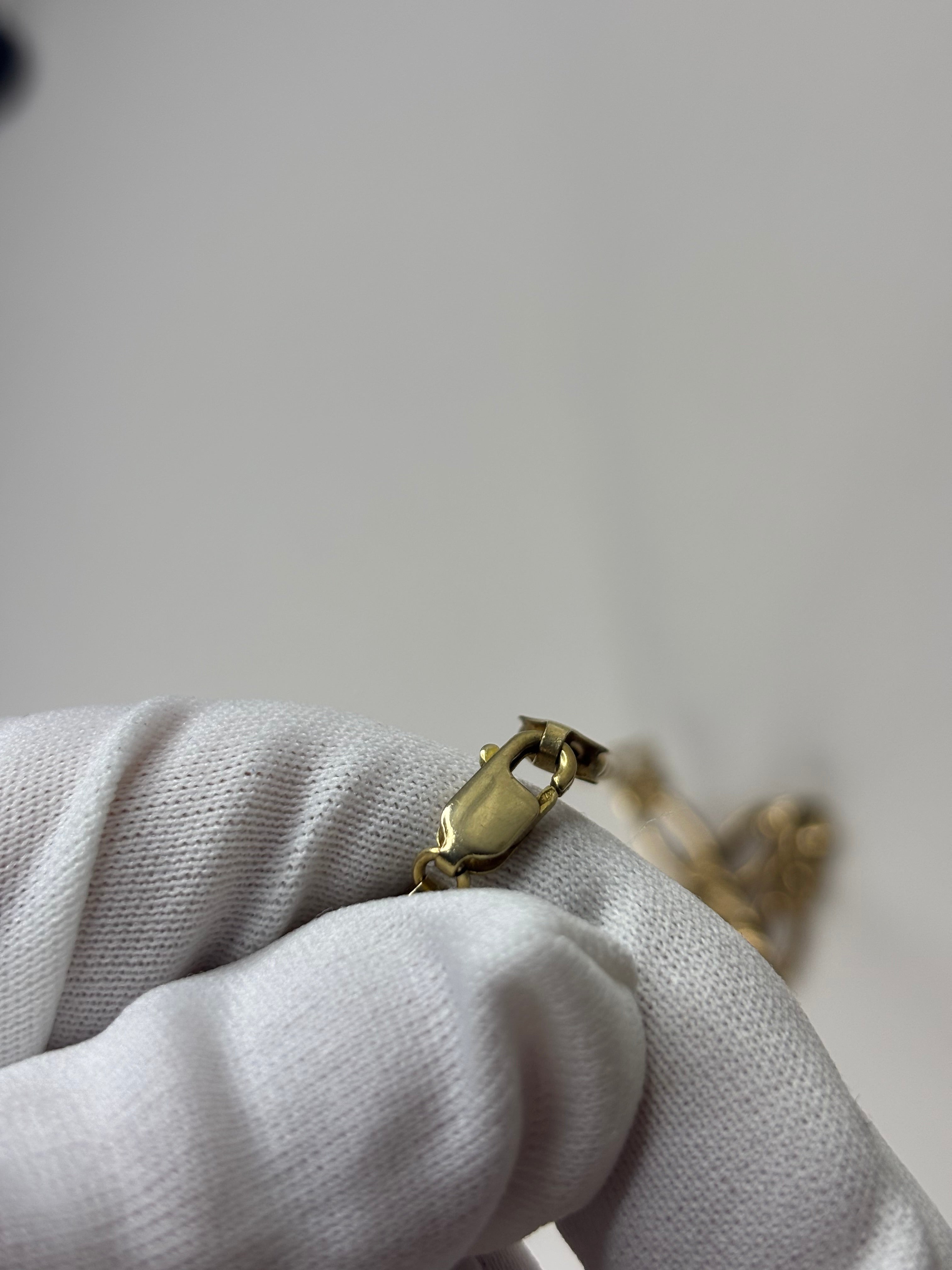 9ct Yellow Gold Figaro Chain 13g 18” Hallmarked Good Condition