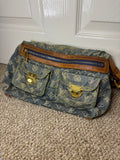 Louis Vuitton Vintage Monogram Shoulder Bag Blue Denim