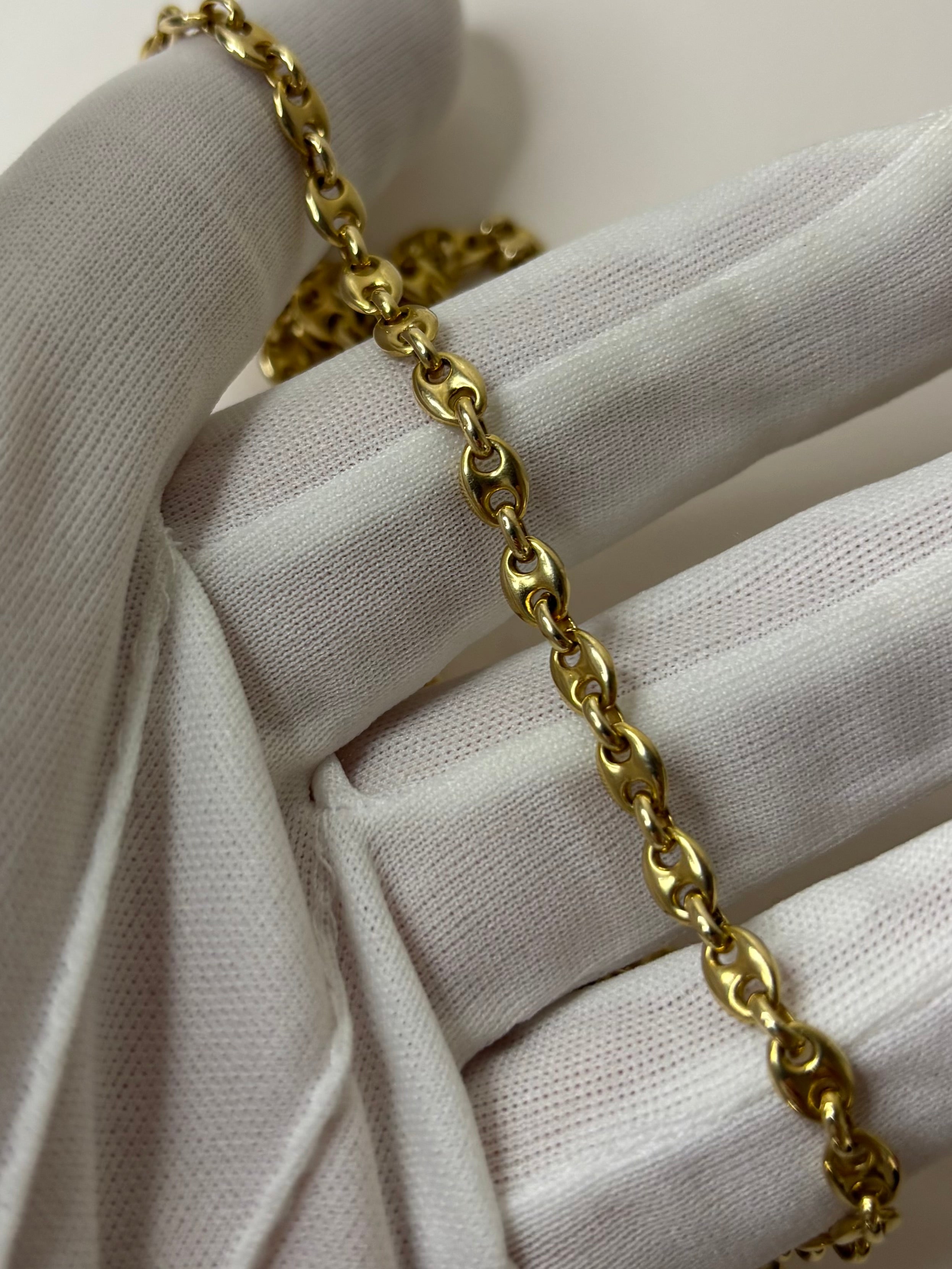 9ct Gold Fancy Link Necklace Chain 23” 25.1g Great Condition