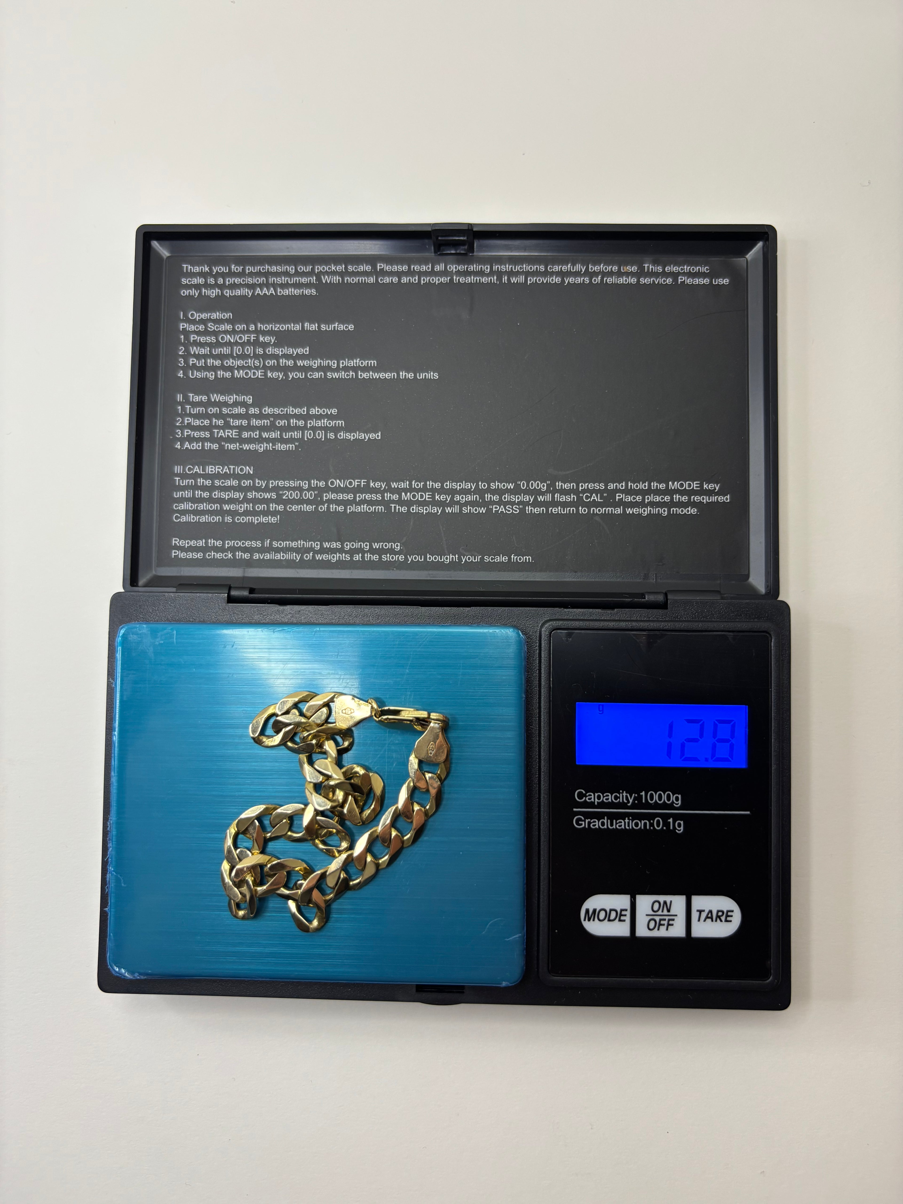 9ct Gold Curb Bracelet 12.8g 7.5” Great Condition Fully Hallmarked