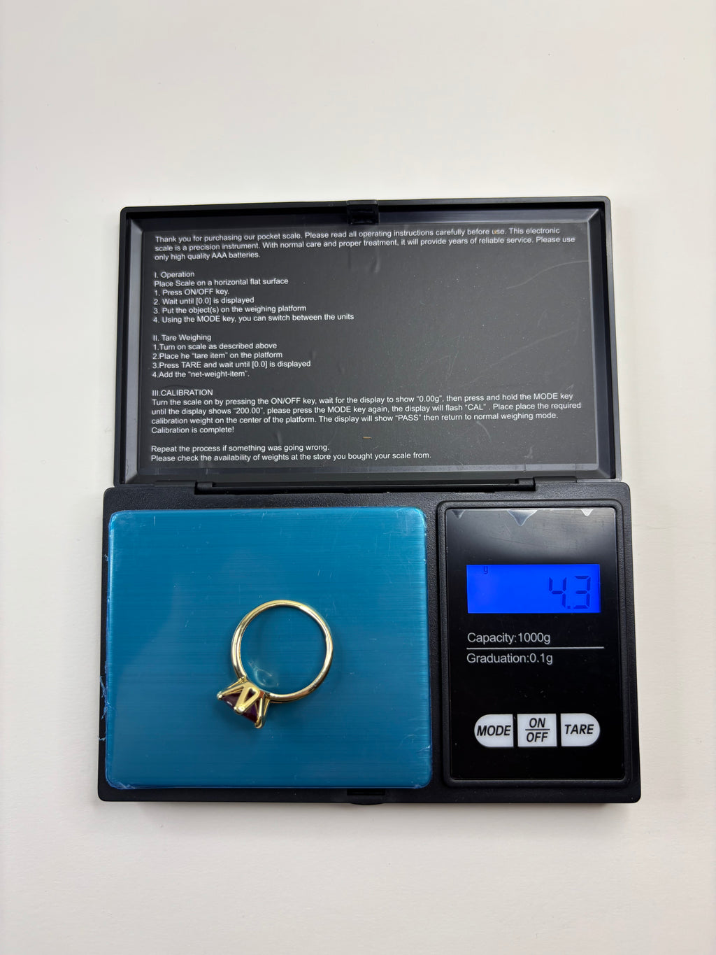 9ct Gold Natural Ruby Ring 4.38g Great Condition