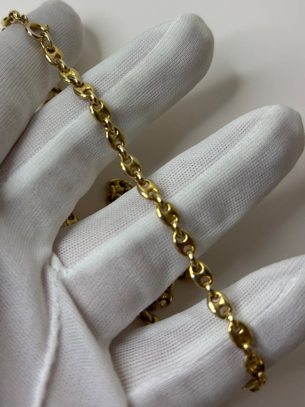 9ct Gold Fancy Link Necklace Chain 23” 25.1g Great Condition