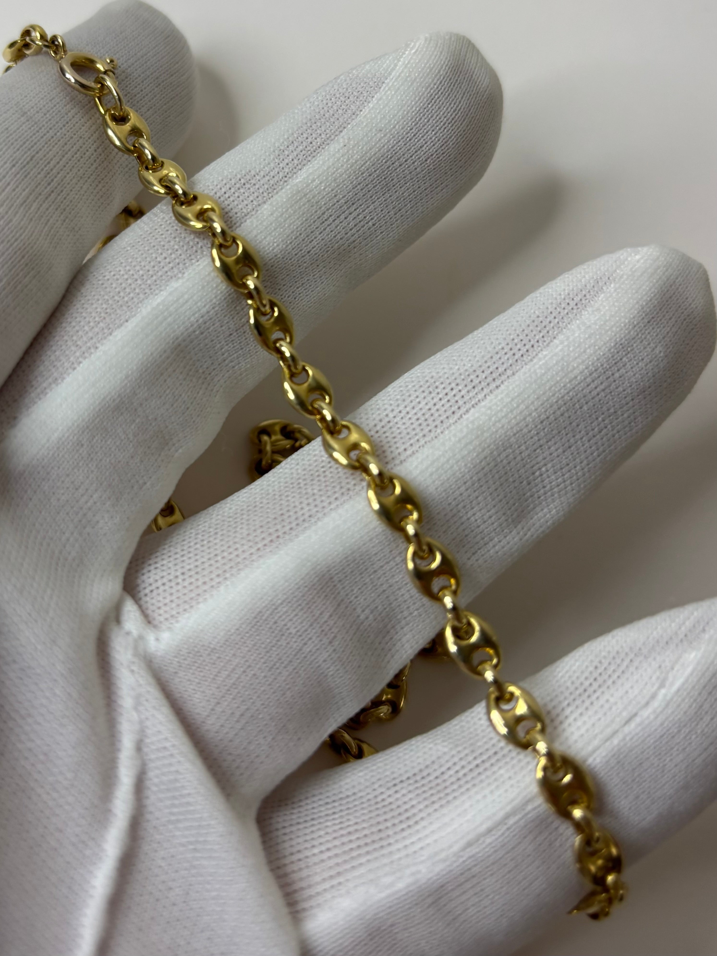9ct Gold Fancy Link Necklace Chain 23” 25.1g Great Condition
