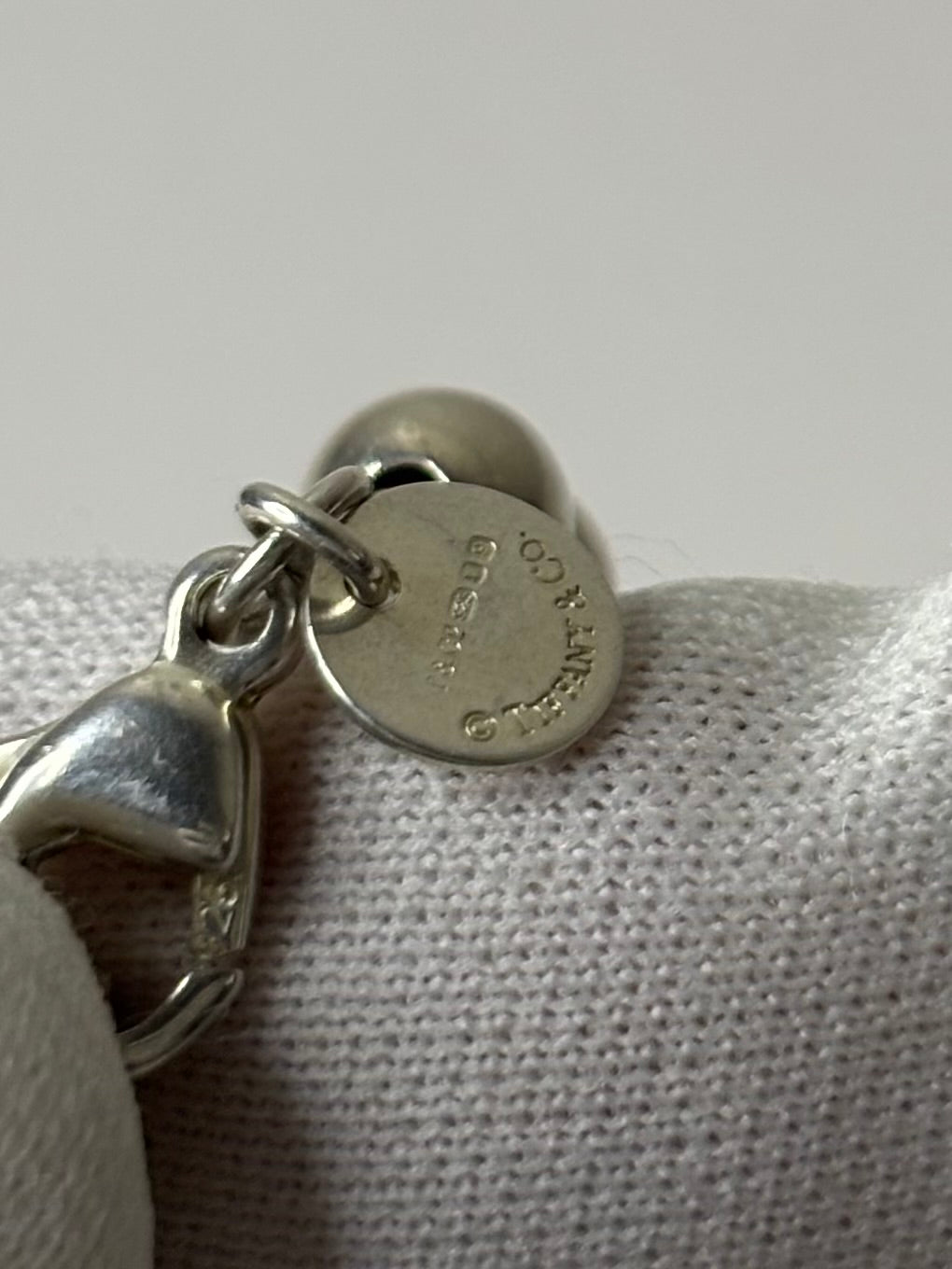 Tiffany & Co. 925 Sterling Silver Bead Ball Necklace 16” 29.1g