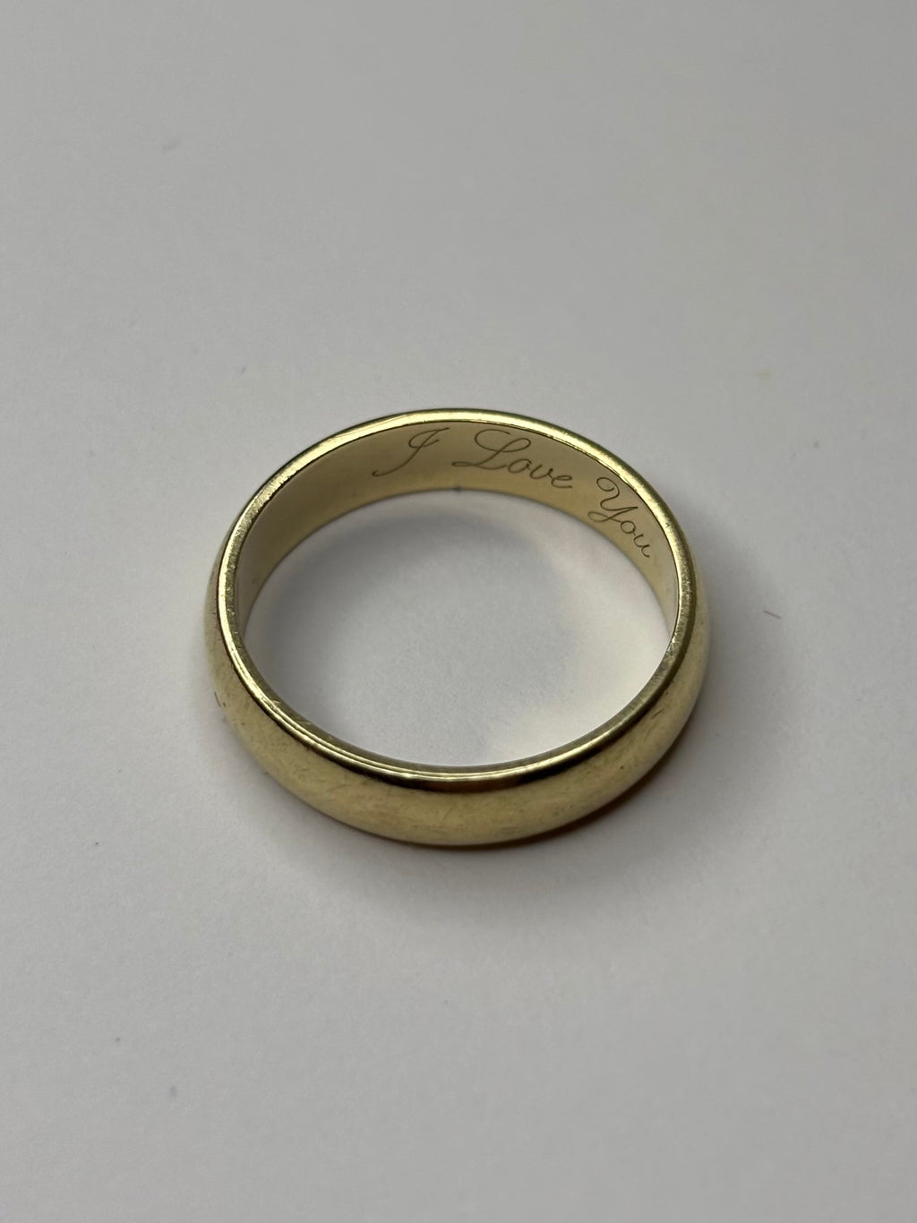 9ct Gold Ring Size I I Love You Great Condition Fully Hallmarked