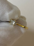 18ct Gold 0.20ct Diamond Solitaire Ring Size M 2.5g Great Condition