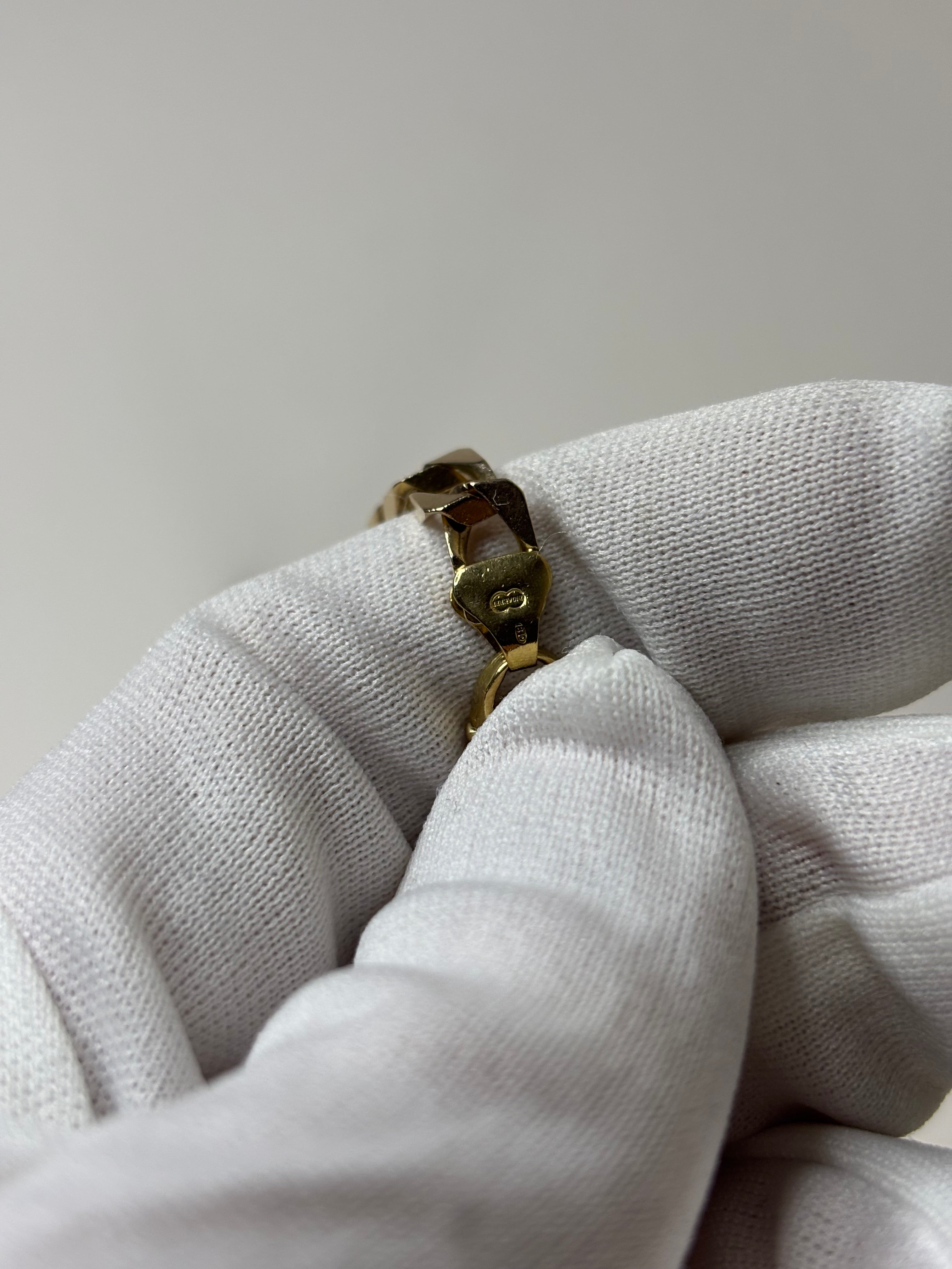 9ct Yellow Gold Curb Chain Great Condition 22.3g 19”