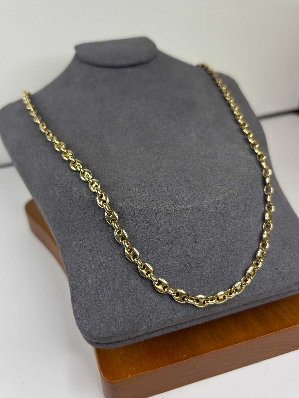 9ct Gold Fancy Link Necklace Chain 23” 25.1g Great Condition