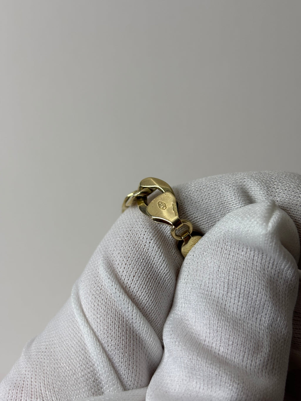 9ct Gold Curb Bracelet 12.8g 7.5” Great Condition Fully Hallmarked