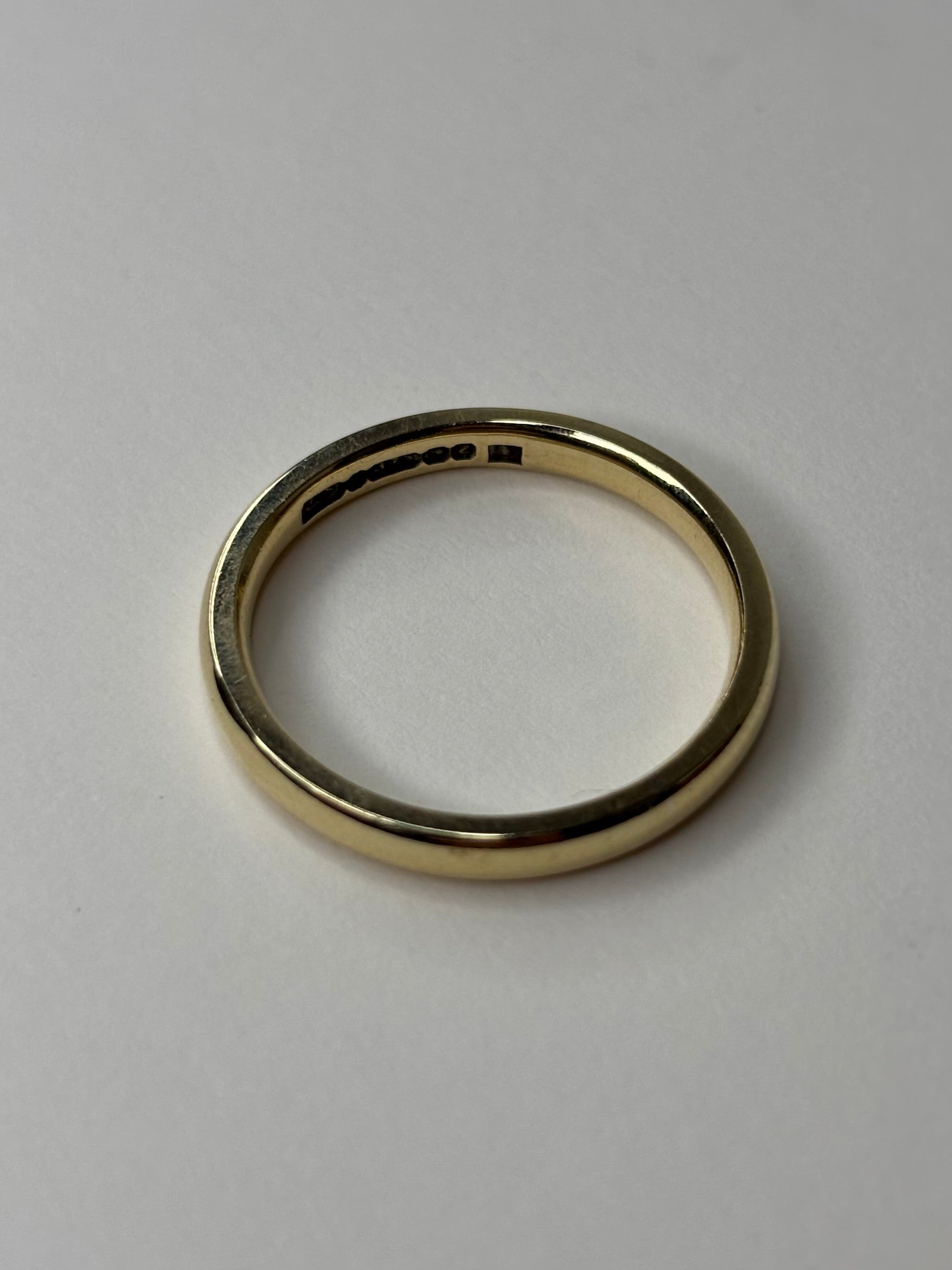 9ct Gold Ring Size P 2.9g Great Condition Fully Hallmarked