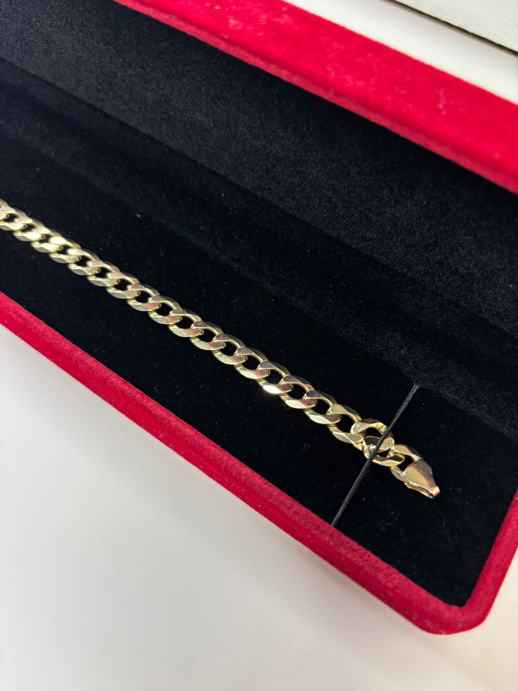 9ct Gold Curb Bracelet 12.8g 7.5” Great Condition Fully Hallmarked