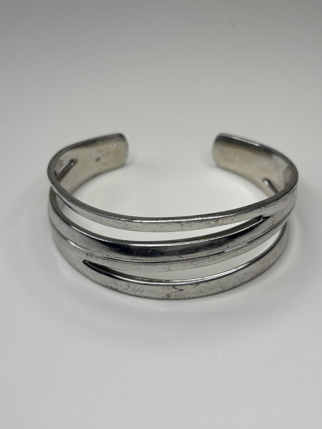 Emporio Armani 925 Sterling Silver Modernist Bangle 51.7g