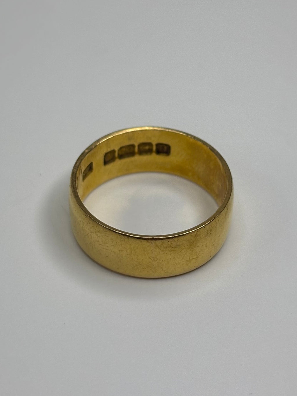 22ct Gold Wedding Band Ring 6.2g Size N 1/2 Excellent Condition