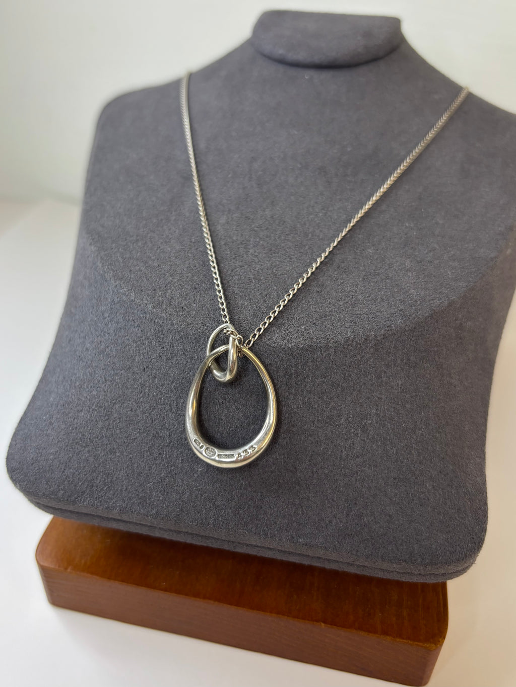 Georg Jensen 925 Sterling Silver Necklace 433 6.4g 17”