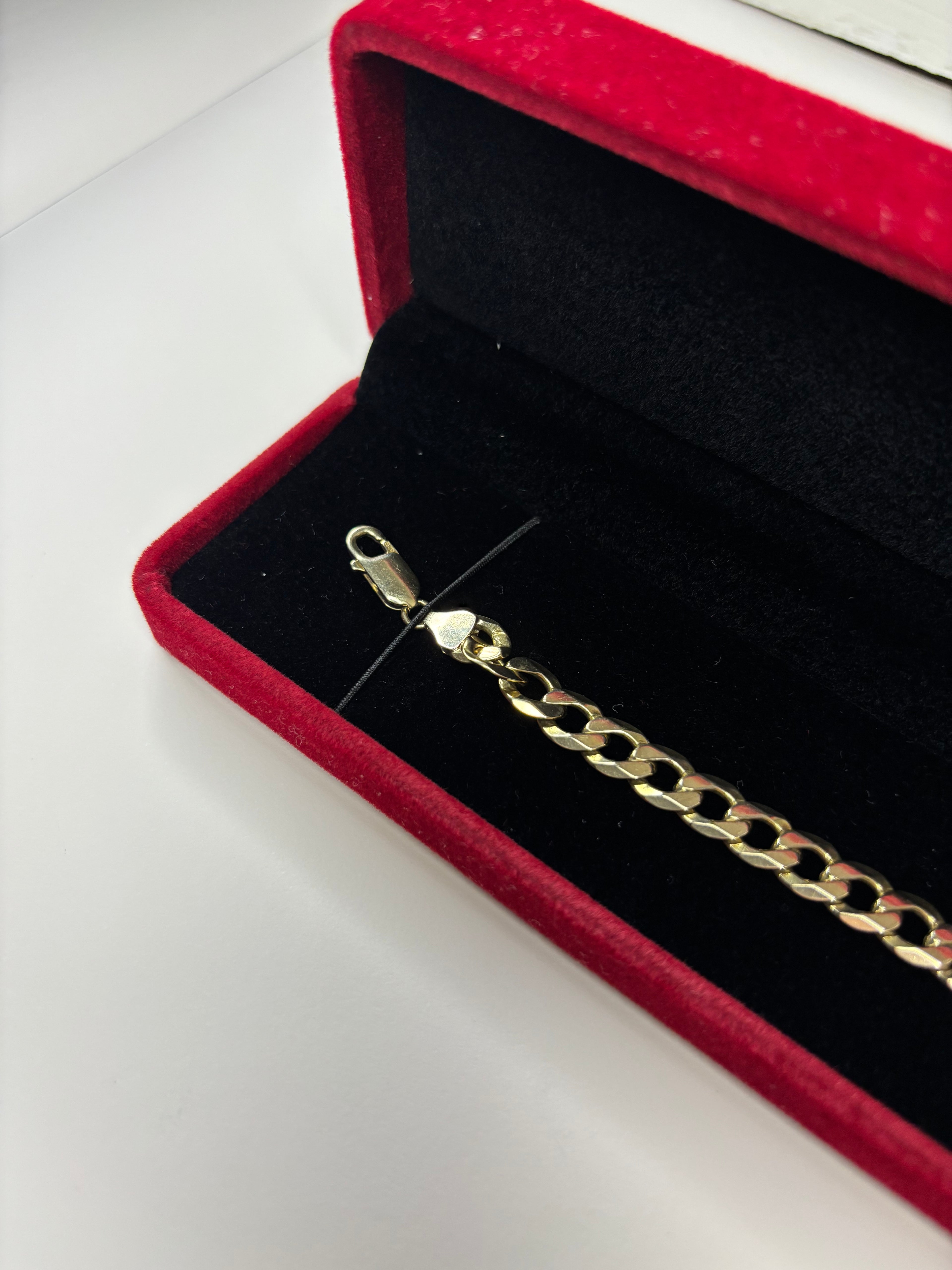 9ct Gold Curb Bracelet 12.8g 7.5” Great Condition Fully Hallmarked